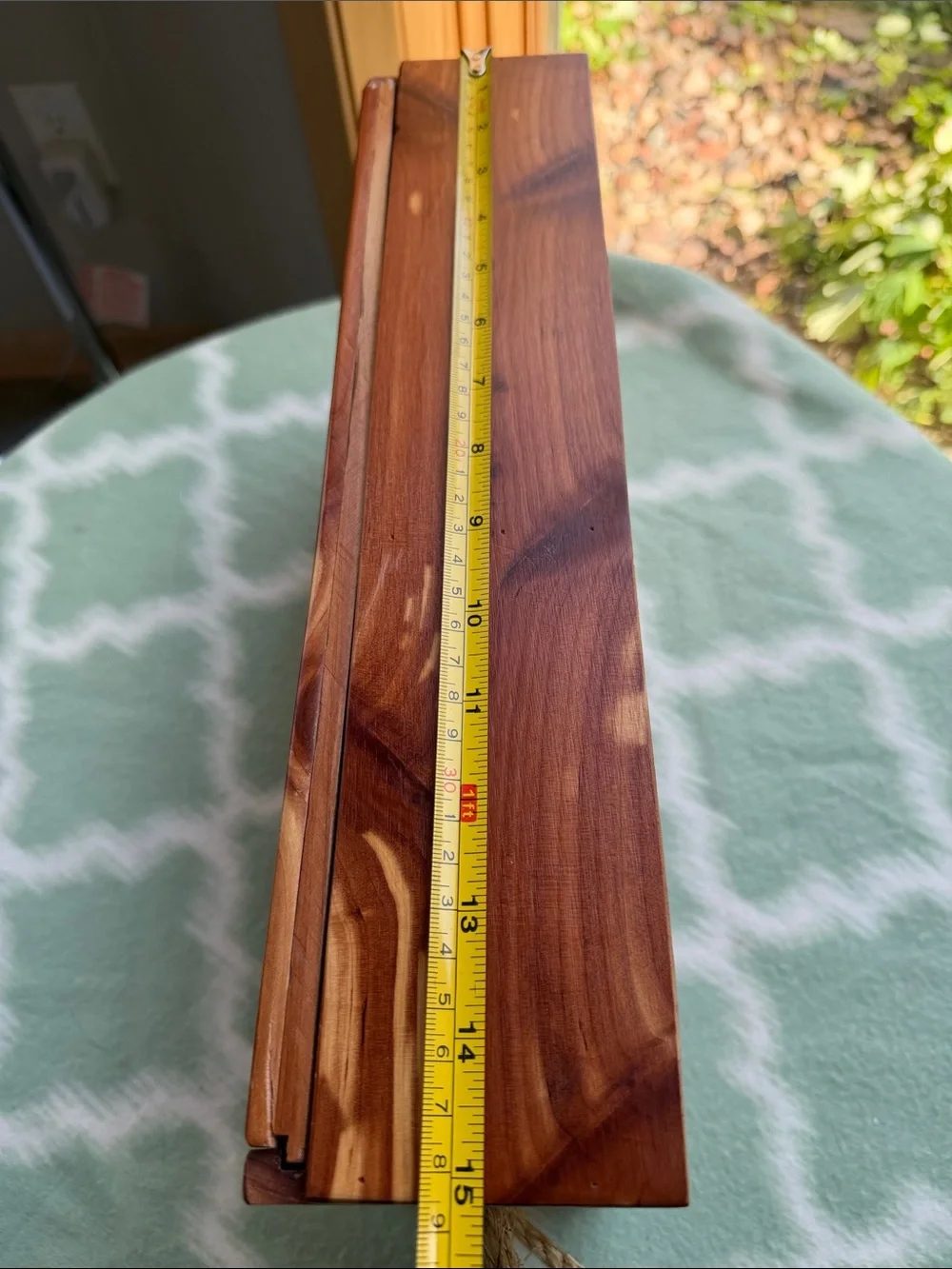 Wooden S'more Tackle Box - Rustic Cedar Finish - Handcrafted